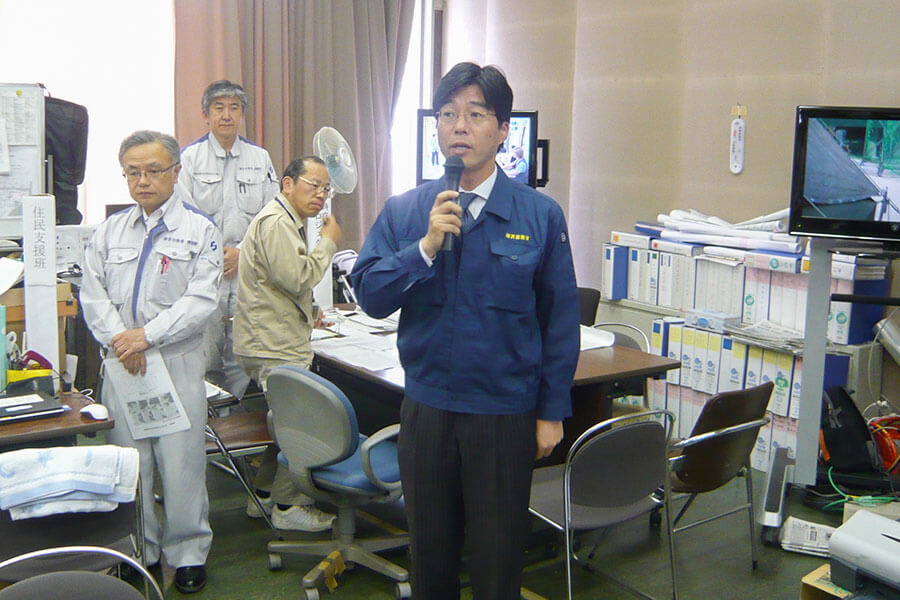 原子力災害現地対策本部長として福島に赴任